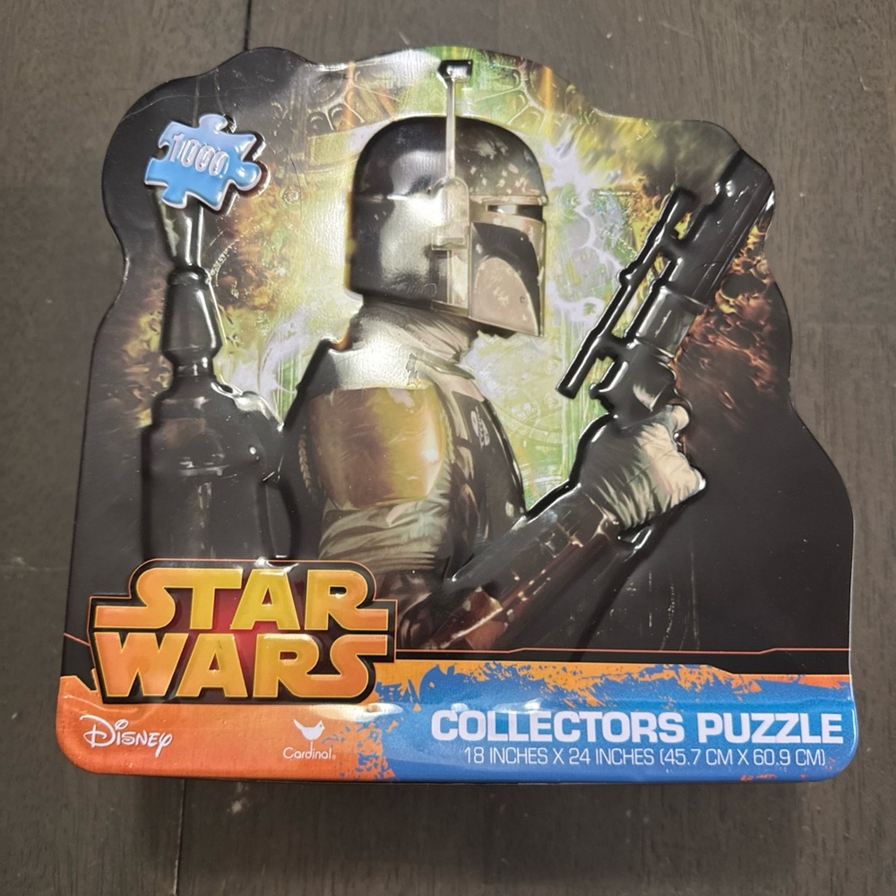 Disney Star Wars Boba Fett 1000 Piece Collector Puzzle Tin 18x24